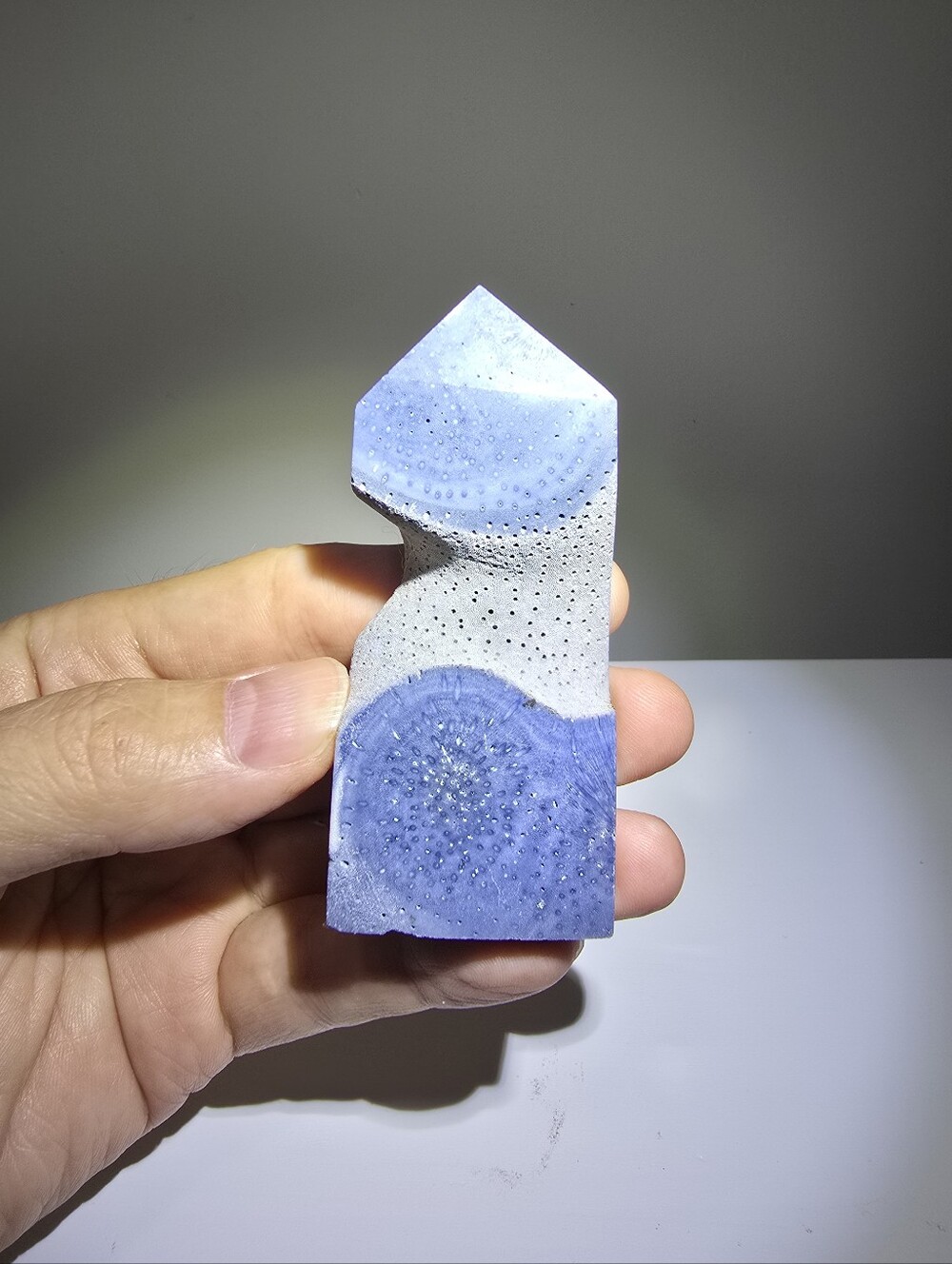 Blue Coral Crystal Tower #A